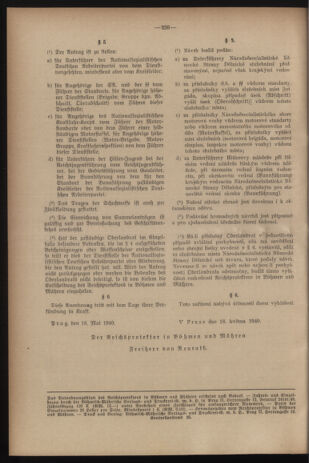 Verordnungsblatt des Reichsprotektors in Böhmen und Mähren: = Věstník nařízení Reichsprotektora in Böhmen und Mähren 19400601 Seite: 6