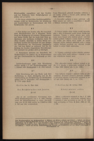 Verordnungsblatt des Reichsprotektors in Böhmen und Mähren: = Věstník nařízení Reichsprotektora in Böhmen und Mähren 19400612 Seite: 8