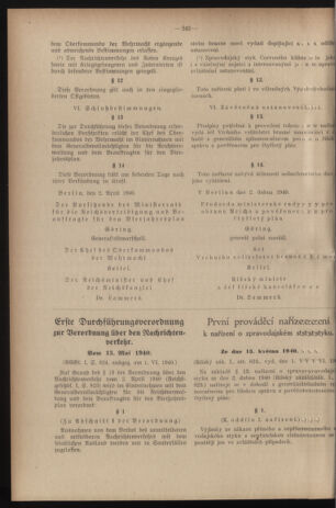 Verordnungsblatt des Reichsprotektors in Böhmen und Mähren: = Věstník nařízení Reichsprotektora in Böhmen und Mähren 19400624 Seite: 4