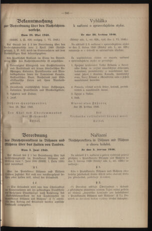 Verordnungsblatt des Reichsprotektors in Böhmen und Mähren: = Věstník nařízení Reichsprotektora in Böhmen und Mähren 19400624 Seite: 7