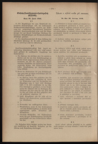 Verordnungsblatt des Reichsprotektors in Böhmen und Mähren: = Věstník nařízení Reichsprotektora in Böhmen und Mähren 19400717 Seite: 2