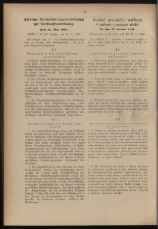 Verordnungsblatt des Reichsprotektors in Böhmen und Mähren: = Věstník nařízení Reichsprotektora in Böhmen und Mähren 19400720 Seite: 6