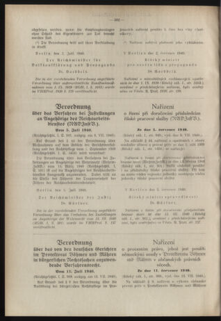 Verordnungsblatt des Reichsprotektors in Böhmen und Mähren: = Věstník nařízení Reichsprotektora in Böhmen und Mähren 19400726 Seite: 2