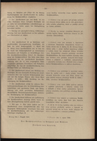 Verordnungsblatt des Reichsprotektors in Böhmen und Mähren: = Věstník nařízení Reichsprotektora in Böhmen und Mähren 19400806 Seite: 19