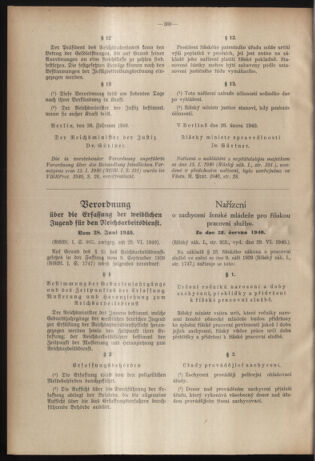 Verordnungsblatt des Reichsprotektors in Böhmen und Mähren: = Věstník nařízení Reichsprotektora in Böhmen und Mähren 19400806 Seite: 4