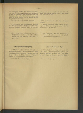 Verordnungsblatt des Reichsprotektors in Böhmen und Mähren: = Věstník nařízení Reichsprotektora in Böhmen und Mähren 19400824 Seite: 43