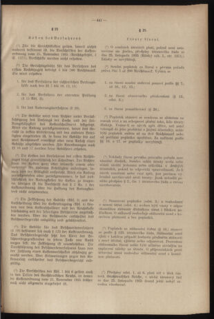 Verordnungsblatt des Reichsprotektors in Böhmen und Mähren: = Věstník nařízení Reichsprotektora in Böhmen und Mähren 19400921 Seite: 15