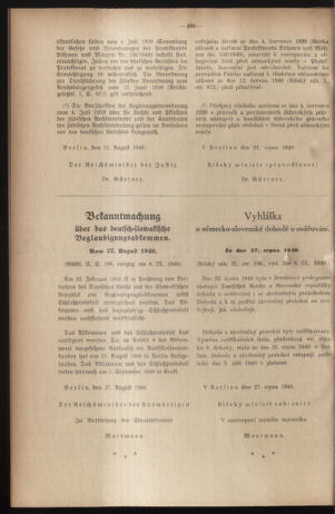 Verordnungsblatt des Reichsprotektors in Böhmen und Mähren: = Věstník nařízení Reichsprotektora in Böhmen und Mähren 19400930 Seite: 2