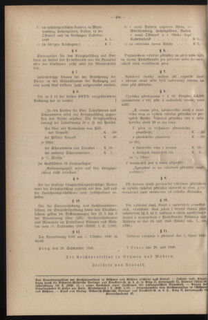 Verordnungsblatt des Reichsprotektors in Böhmen und Mähren: = Věstník nařízení Reichsprotektora in Böhmen und Mähren 19400930 Seite: 8