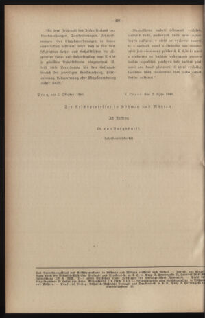 Verordnungsblatt des Reichsprotektors in Böhmen und Mähren: = Věstník nařízení Reichsprotektora in Böhmen und Mähren 19401002 Seite: 8