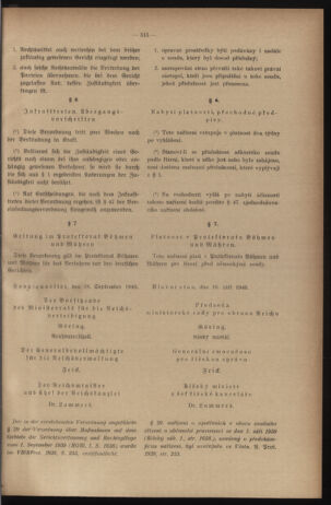 Verordnungsblatt des Reichsprotektors in Böhmen und Mähren: = Věstník nařízení Reichsprotektora in Böhmen und Mähren 19401011 Seite: 3