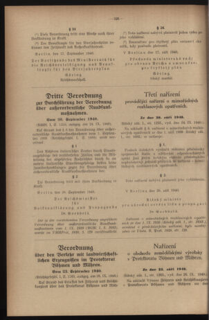 Verordnungsblatt des Reichsprotektors in Böhmen und Mähren: = Věstník nařízení Reichsprotektora in Böhmen und Mähren 19401025 Seite: 10