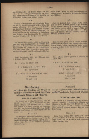 Verordnungsblatt des Reichsprotektors in Böhmen und Mähren: = Věstník nařízení Reichsprotektora in Böhmen und Mähren 19401125 Seite: 4