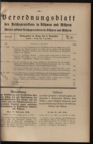 Verordnungsblatt des Reichsprotektors in Böhmen und Mähren: = Věstník nařízení Reichsprotektora in Böhmen und Mähren