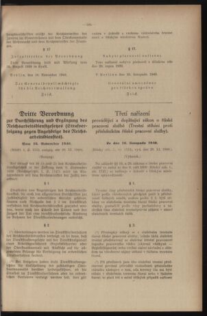 Verordnungsblatt des Reichsprotektors in Böhmen und Mähren: = Věstník nařízení Reichsprotektora in Böhmen und Mähren 19401206 Seite: 13