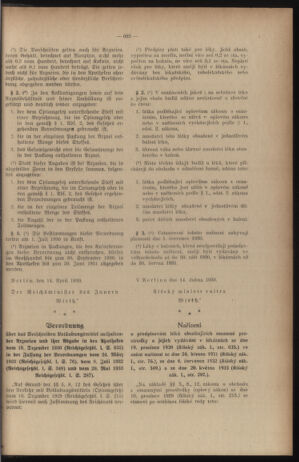 Verordnungsblatt des Reichsprotektors in Böhmen und Mähren: = Věstník nařízení Reichsprotektora in Böhmen und Mähren 19401230 Seite: 23