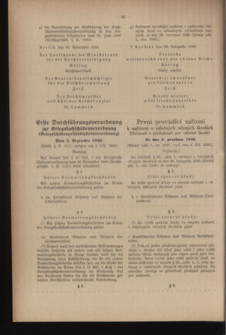 Verordnungsblatt des Reichsprotektors in Böhmen und Mähren: = Věstník nařízení Reichsprotektora in Böhmen und Mähren 19410124 Seite: 18