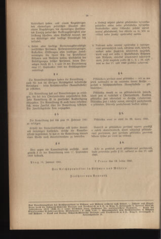 Verordnungsblatt des Reichsprotektors in Böhmen und Mähren: = Věstník nařízení Reichsprotektora in Böhmen und Mähren 19410128 Seite: 4