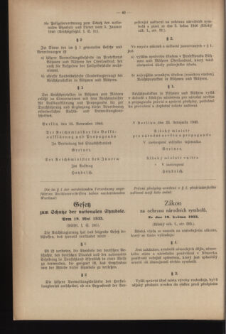 Verordnungsblatt des Reichsprotektors in Böhmen und Mähren: = Věstník nařízení Reichsprotektora in Böhmen und Mähren 19410204 Seite: 2