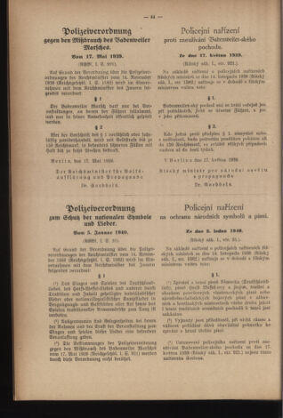 Verordnungsblatt des Reichsprotektors in Böhmen und Mähren: = Věstník nařízení Reichsprotektora in Böhmen und Mähren 19410204 Seite: 6