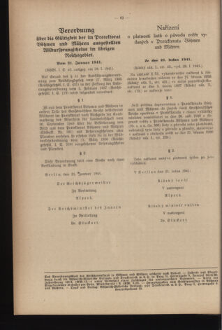 Verordnungsblatt des Reichsprotektors in Böhmen und Mähren: = Věstník nařízení Reichsprotektora in Böhmen und Mähren 19410214 Seite: 4