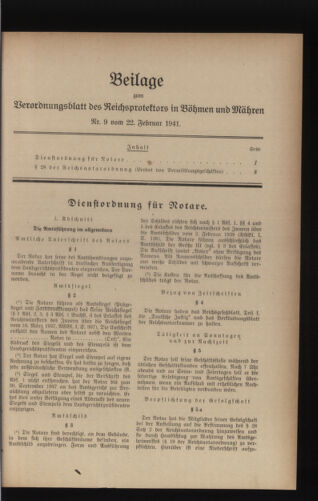 Verordnungsblatt des Reichsprotektors in Böhmen und Mähren: = Věstník nařízení Reichsprotektora in Böhmen und Mähren 19410222 Seite: 11