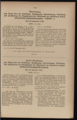 Verordnungsblatt des Reichsprotektors in Böhmen und Mähren: = Věstník nařízení Reichsprotektora in Böhmen und Mähren 19410314 Seite: 161