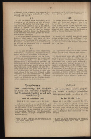 Verordnungsblatt des Reichsprotektors in Böhmen und Mähren: = Věstník nařízení Reichsprotektora in Böhmen und Mähren 19410314 Seite: 18