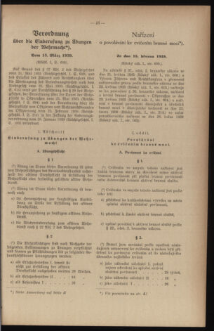 Verordnungsblatt des Reichsprotektors in Böhmen und Mähren: = Věstník nařízení Reichsprotektora in Böhmen und Mähren 19410314 Seite: 23