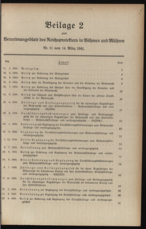 Verordnungsblatt des Reichsprotektors in Böhmen und Mähren: = Věstník nařízení Reichsprotektora in Böhmen und Mähren 19410314 Seite: 57