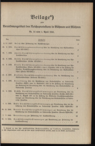 Verordnungsblatt des Reichsprotektors in Böhmen und Mähren: = Věstník nařízení Reichsprotektora in Böhmen und Mähren 19410401 Seite: 7