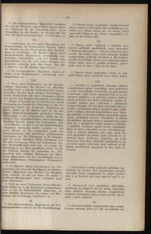 Verordnungsblatt des Reichsprotektors in Böhmen und Mähren: = Věstník nařízení Reichsprotektora in Böhmen und Mähren 19410418 Seite: 7