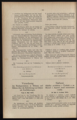 Verordnungsblatt des Reichsprotektors in Böhmen und Mähren: = Věstník nařízení Reichsprotektora in Böhmen und Mähren 19410510 Seite: 2