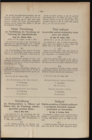 Verordnungsblatt des Reichsprotektors in Böhmen und Mähren: = Věstník nařízení Reichsprotektora in Böhmen und Mähren 19410513 Seite: 3