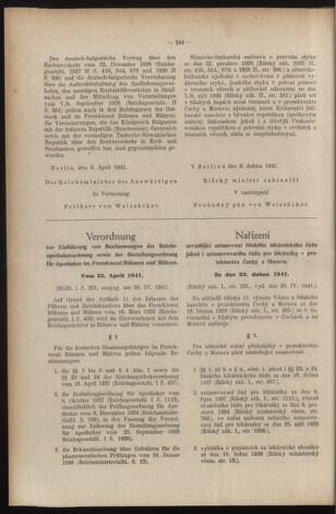 Verordnungsblatt des Reichsprotektors in Böhmen und Mähren: = Věstník nařízení Reichsprotektora in Böhmen und Mähren 19410519 Seite: 2