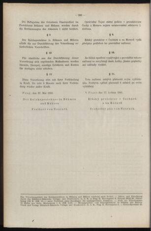 Verordnungsblatt des Reichsprotektors in Böhmen und Mähren: = Věstník nařízení Reichsprotektora in Böhmen und Mähren 19410530 Seite: 4