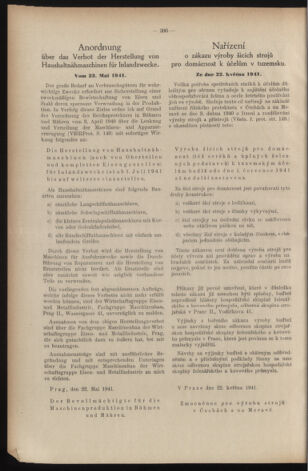 Verordnungsblatt des Reichsprotektors in Böhmen und Mähren: = Věstník nařízení Reichsprotektora in Böhmen und Mähren 19410618 Seite: 2