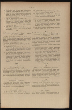 Verordnungsblatt des Reichsprotektors in Böhmen und Mähren: = Věstník nařízení Reichsprotektora in Böhmen und Mähren 19410718 Seite: 107