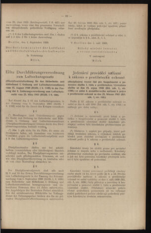 Verordnungsblatt des Reichsprotektors in Böhmen und Mähren: = Věstník nařízení Reichsprotektora in Böhmen und Mähren 19410718 Seite: 109