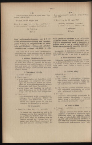 Verordnungsblatt des Reichsprotektors in Böhmen und Mähren: = Věstník nařízení Reichsprotektora in Böhmen und Mähren 19410718 Seite: 116