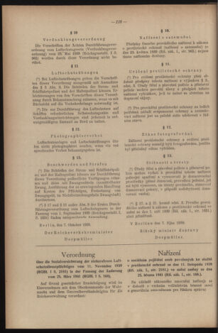 Verordnungsblatt des Reichsprotektors in Böhmen und Mähren: = Věstník nařízení Reichsprotektora in Böhmen und Mähren 19410718 Seite: 128