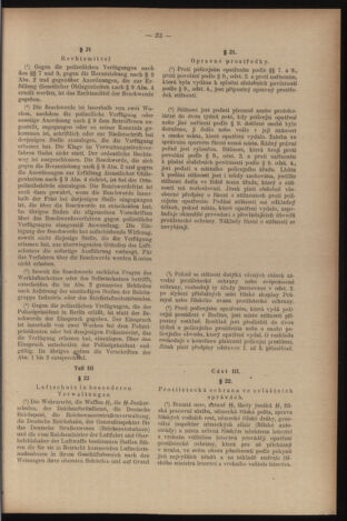 Verordnungsblatt des Reichsprotektors in Böhmen und Mähren: = Věstník nařízení Reichsprotektora in Böhmen und Mähren 19410718 Seite: 33