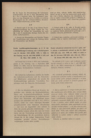 Verordnungsblatt des Reichsprotektors in Böhmen und Mähren: = Věstník nařízení Reichsprotektora in Böhmen und Mähren 19410718 Seite: 38