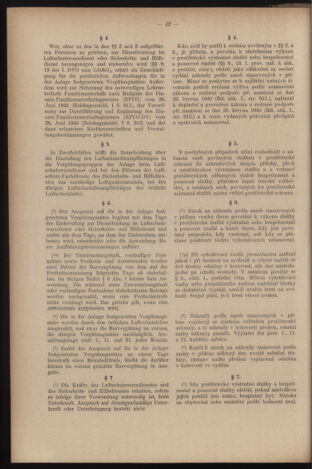 Verordnungsblatt des Reichsprotektors in Böhmen und Mähren: = Věstník nařízení Reichsprotektora in Böhmen und Mähren 19410718 Seite: 42