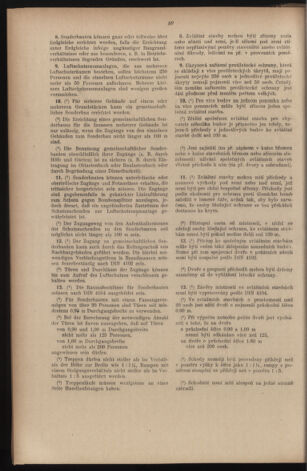 Verordnungsblatt des Reichsprotektors in Böhmen und Mähren: = Věstník nařízení Reichsprotektora in Böhmen und Mähren 19410718 Seite: 60