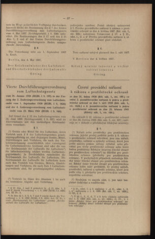 Verordnungsblatt des Reichsprotektors in Böhmen und Mähren: = Věstník nařízení Reichsprotektora in Böhmen und Mähren 19410718 Seite: 67