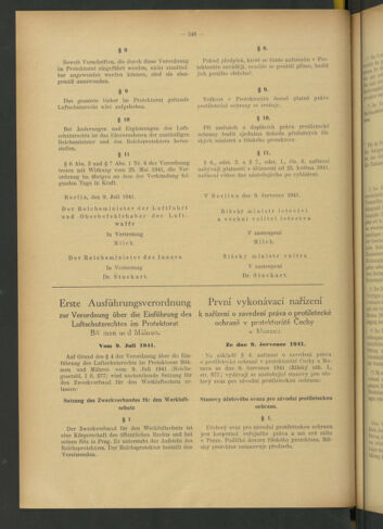 Verordnungsblatt des Reichsprotektors in Böhmen und Mähren: = Věstník nařízení Reichsprotektora in Böhmen und Mähren 19410718 Seite: 8