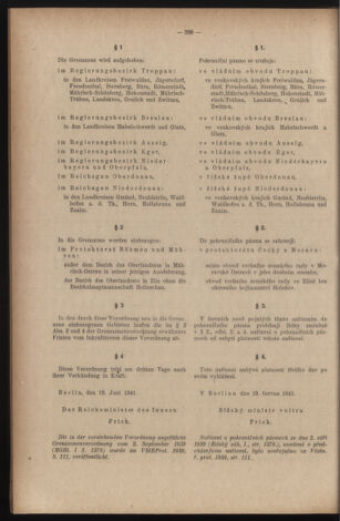 Verordnungsblatt des Reichsprotektors in Böhmen und Mähren: = Věstník nařízení Reichsprotektora in Böhmen und Mähren 19410725 Seite: 6