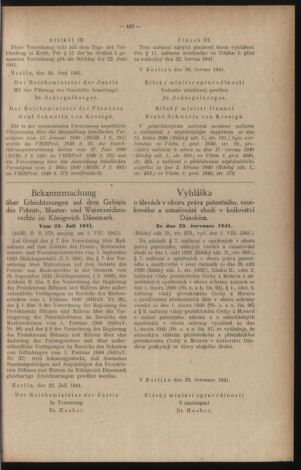 Verordnungsblatt des Reichsprotektors in Böhmen und Mähren: = Věstník nařízení Reichsprotektora in Böhmen und Mähren 19410815 Seite: 15