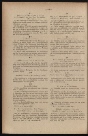 Verordnungsblatt des Reichsprotektors in Böhmen und Mähren: = Věstník nařízení Reichsprotektora in Böhmen und Mähren 19410911 Seite: 14